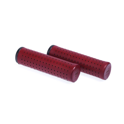 GUSTAVO LEATHER GRIPS – BORDEAUX (WINE RED)