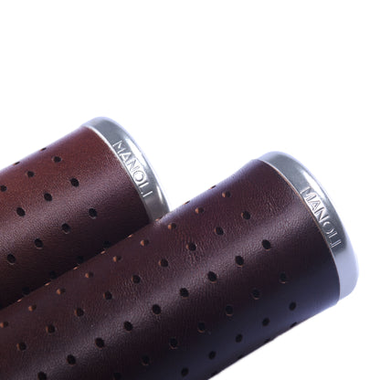 GUSTAVO LEATHER GRIPS – MOCHA (DARK BROWN)