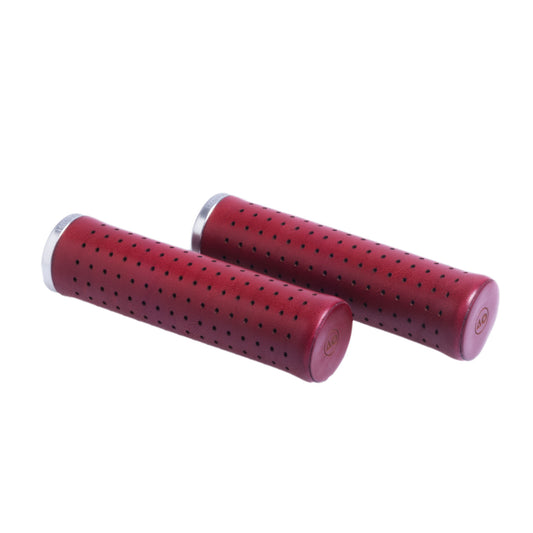 GUSTAVO LEATHER GRIPS – BORDEAUX (WINE RED)