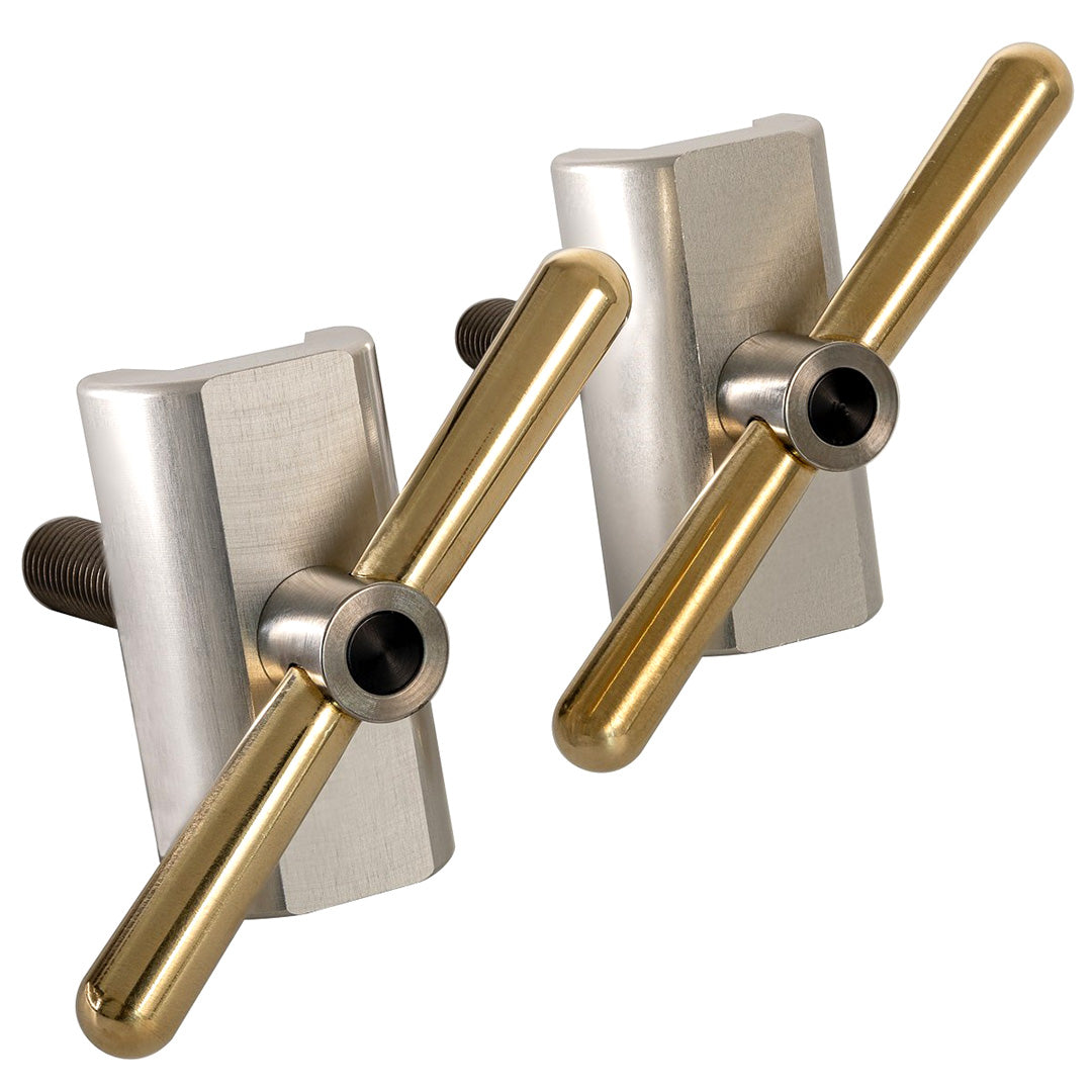 Hinge Clamp Set - Titanium/Brass